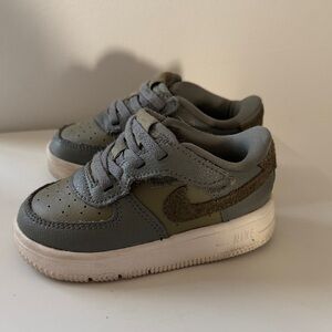 Nike Kids Olive and Gray Sneakers